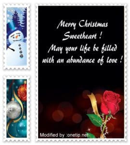 Best Romantic Christmas Letter To My Boyfriend | Christmas Love Texts | Onetip.net